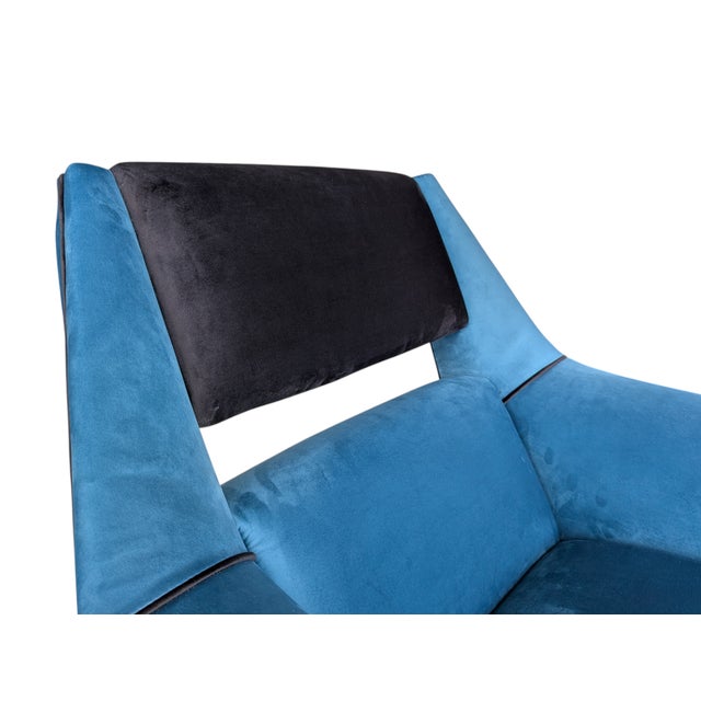 Velvet Living Room Set, 1960s, Set of 3 For Sale - Image 12 of 14