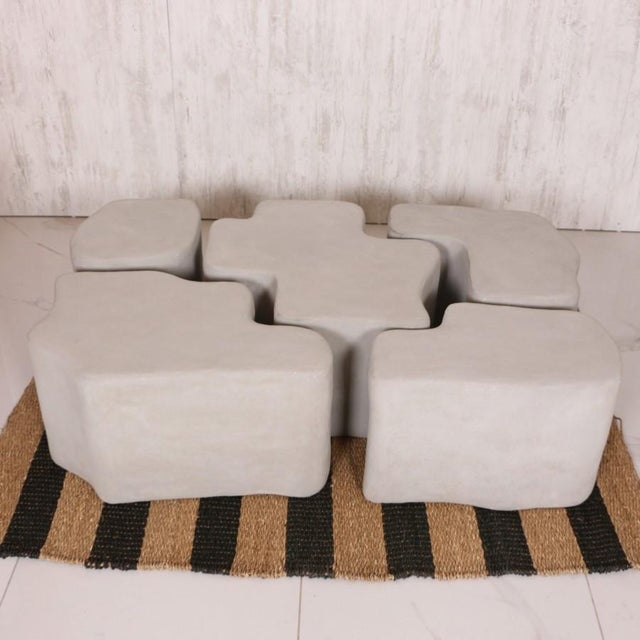 Modern Sawa Gray Concrete Coffee Table For Sale - Image 3 of 8