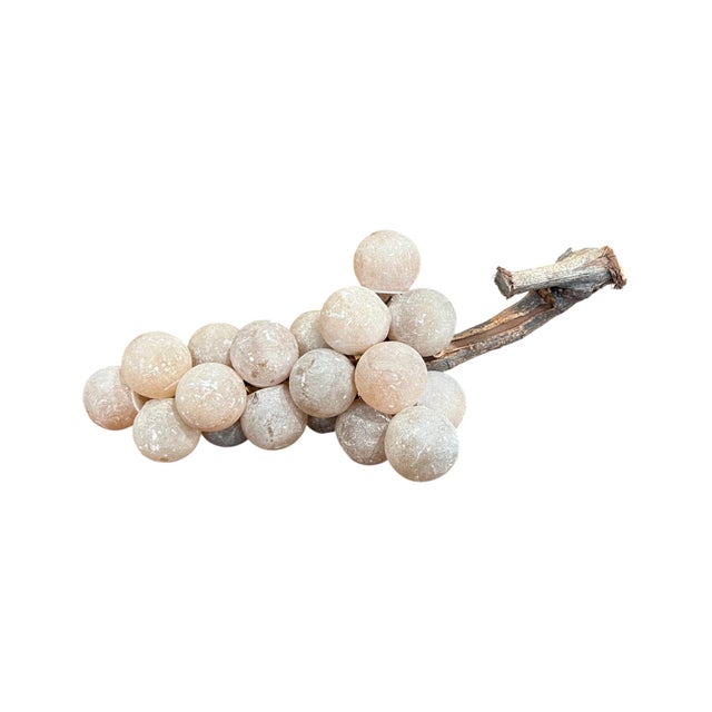 Mid 20th Century Mid 20th Century Belgian Alabaster Grapes - Medium For Sale - Image 5 of 5