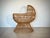 Mid-Century Modern Vintage Rattan and Bamboo Cradle, 1970s For Sale - Image 3 of 14