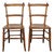 Vintage Punched Seat Dining Chairs in Wood from Luterma, Estonia, Set of 2 For Sale