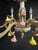 Mid 20th Century Vintage Capodimonte-Style Porcelain Floral Six-Light Chandelier For Sale - Image 5 of 7