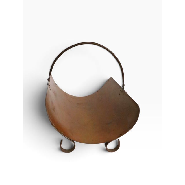 Vintage Brass Fireplace Log Holder For Sale In New York - Image 6 of 6