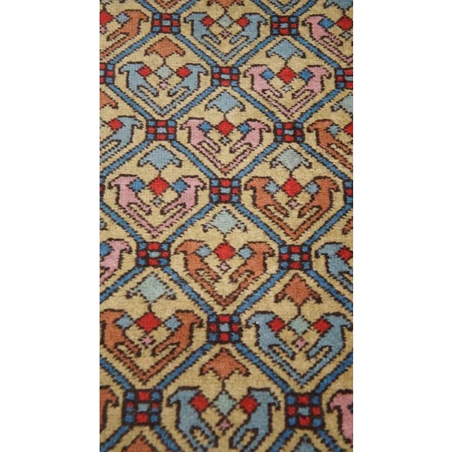 Colorful Middle Eastern Runner with Contrasting Edges For Sale - Image 5 of 7