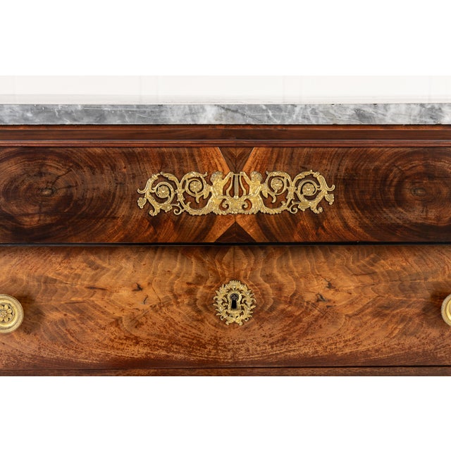 Antique French Mahogany Semainier, 1800s For Sale - Image 4 of 12