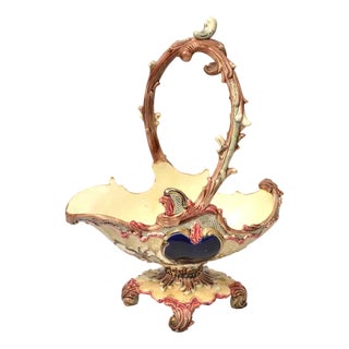 Austrian Eichwald Faience Serving Dish For Sale