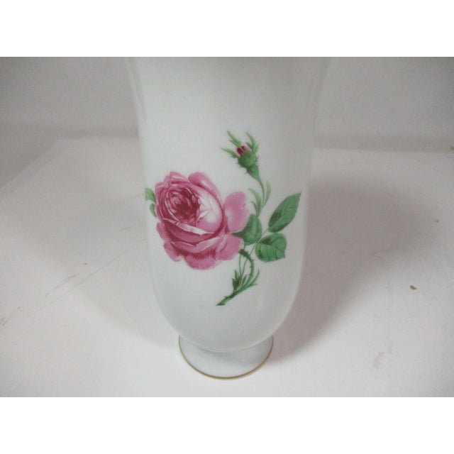 Ceramic Vintage A.K. Kaiser Co. German Porcelain Rose Vase For Sale - Image 7 of 9