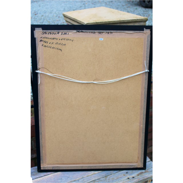 S. Dali, Angel of Dada, 1971, Lithograph, Framed For Sale - Image 7 of 9