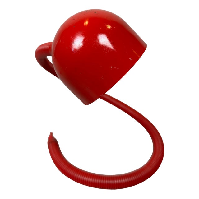 Vintage Red Snake Lamp For Sale