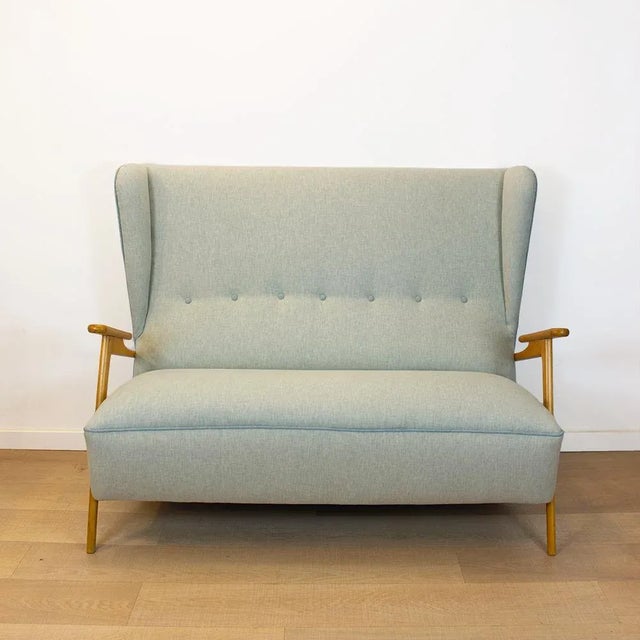 Mid-Century Spanish Two-Seater Sofa, 1950s For Sale - Image 12 of 12