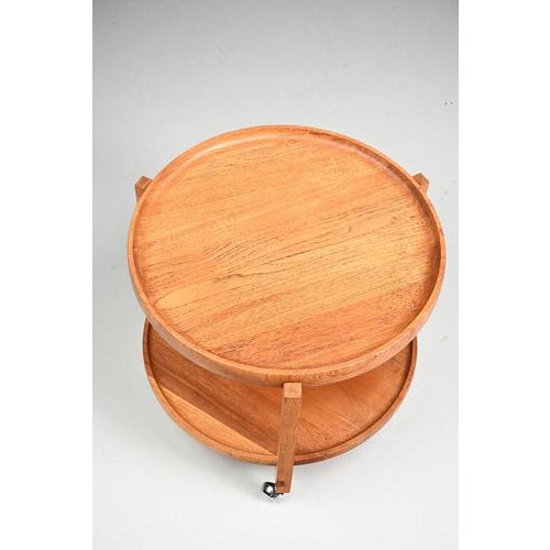 Vintage Oak Serving Trolley For Sale - Image 9 of 10