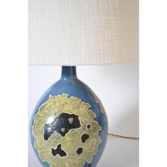 Ceramic Lamp from Simonot, 1940s For Sale - Image 4 of 5