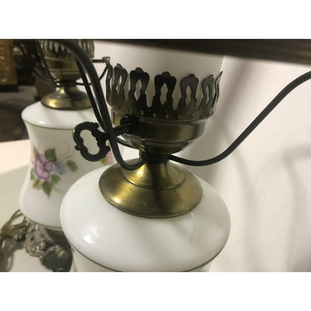1960s Mid Century Hurricane Lamps- A Pair For Sale - Image 5 of 11