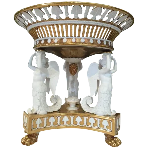 Monumental Neoclassical Porcelain Center Piece