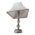 Mid 20th Century Stacked Crystals Leaded Glass Nightstand/Boudoir/Desk Lamp For Sale