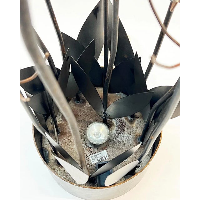 1980s Danish Modern Royal Copenhagen Lotus Table Lamp by Torben Jørgensen For Sale In Atlanta - Image 6 of 11