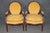 Pair Louis XVI Style French Armchairs For Sale - Image 4 of 13