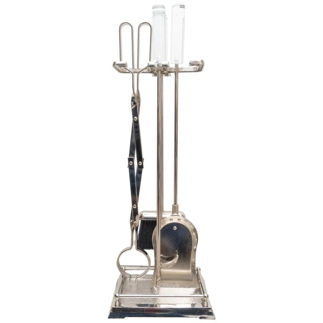 Hollis Jones Style Fire Tools in Lucite and Nickel For Sale - Image 13 of 13
