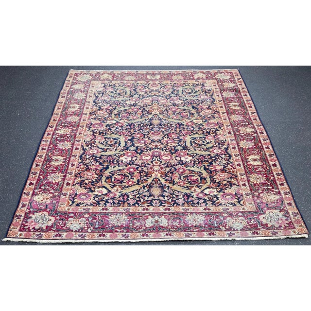 Antique Lavar Kerman Rug 4'6'' X 6'7'' For Sale - Image 12 of 12