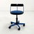 Postmodern Adjustable Blue Desk Chair from Bieffeplast, 1980s For Sale - Image 3 of 11