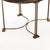 Toile Tray Top Table With Bronze Base, C. 1940 For Sale In Philadelphia - Image 6 of 8