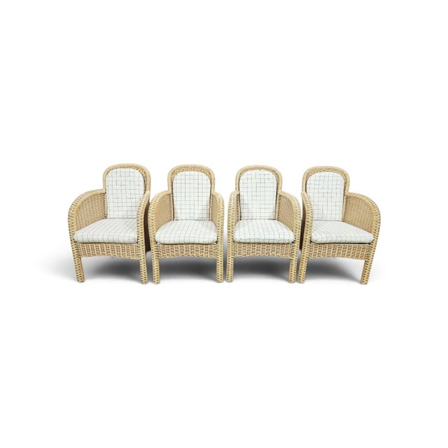 Wicker Armchairs from Domicil Möbel, Germany, 1990s, Set of 4 For Sale - Image 16 of 16
