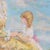 Oversized Oil on Canvas Scenic Portrait Painting of a Mother & Daughter 20thC For Sale - Image 4 of 11