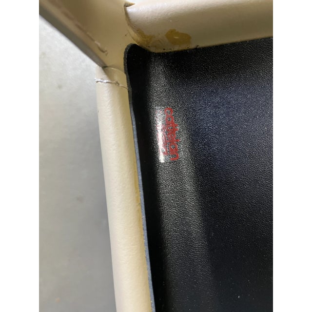 1980s Beige Leather Dining Chairs by Cattelan, Italy, 1980s, Set of 4 For Sale - Image 5 of 13