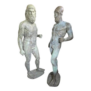 Sculptures of the Riace Warriors in Bronzes, Set of 2 For Sale