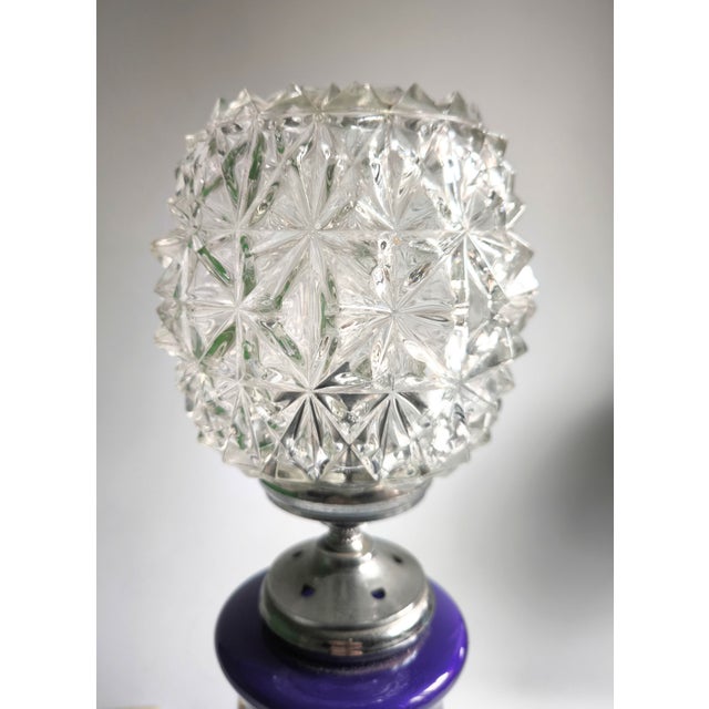 1950s 1950s Mid-Century Lamp Made of Glass, Onyx, and Marble For Sale - Image 5 of 15