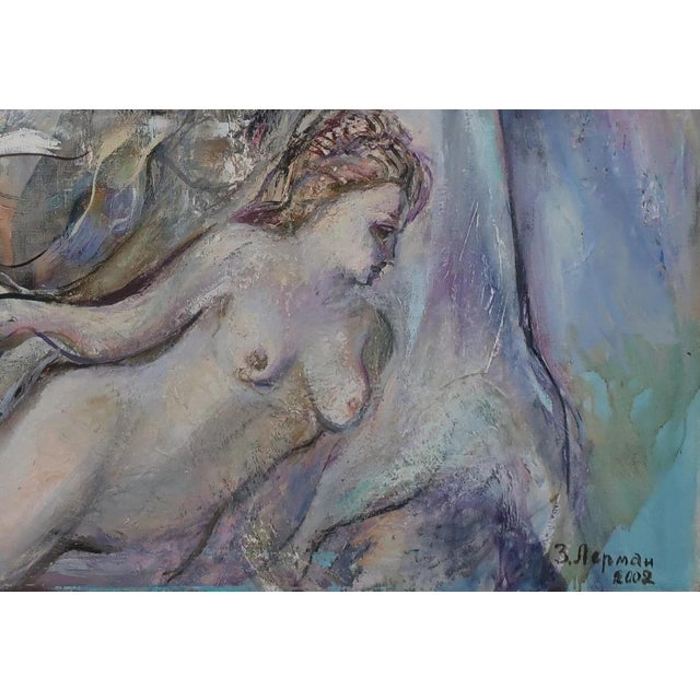 2000 - 2009 Contemporary Ukrainian Avant-Garde Oil Painting: "Horsewoman" by Z.N. Zoya Lerman For Sale - Image 5 of 6