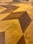 Vintage Texas Folk Art Marquetry Starburst Pedestal End Table | Handcrafted Geometric Inlay | Southwestern Style For Sale - Image 17 of 18