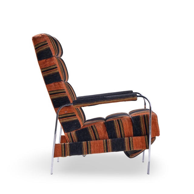 Chrome Milo Baughman Chrome Recliner For Sale - Image 8 of 11