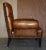 Set of Antique Regency Bolster Brown Leather Library Armchairs For Sale - Image 12 of 18