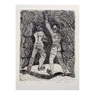 Adrienne Anderson Escape Modern Figural Etching For Sale