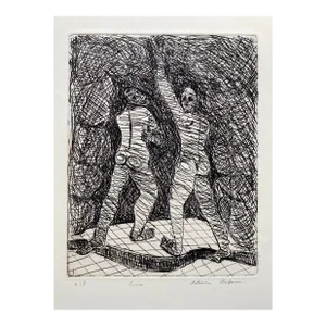 Adrienne Anderson Escape Modern Figural Etching