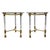 Italian Acrylic Glass and Lacquered Brass Side Tables, 1970, Set of 2 For Sale - Image 17 of 17