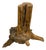 Andrianna Shamaris Organic Teak Wood Root Side Table For Sale
