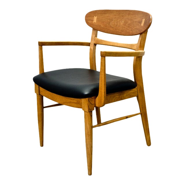 Lane “Acclaim” Walnut & Ash Armchair For Sale