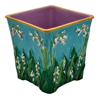 Absolutely Beautiful & Rare Antique English Victorian Majolica Planter by George Jones Circa 1870s For Sale
