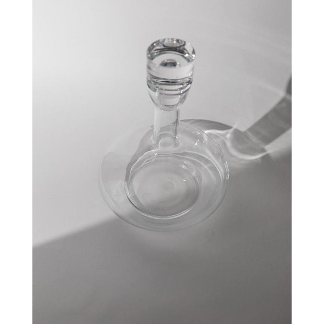 Brown Vintage Italian Glass Decanter with Stopper, 1980s For Sale - Image 8 of 11