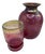 Handmade Iridescent Peacock Glass Vases from Eisch, 1970s, Set of 2 For Sale