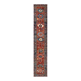 Serapi, One-of-a-Kind Hand-Knotted Runner Rug - Orange, 2' 9" x 15' 11" For Sale