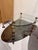 Glass Mid-Century Two-Tier Glass & Crystal Column Side Table For Sale - Image 7 of 9