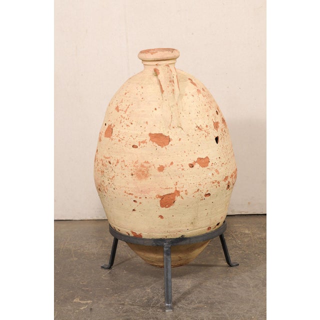 18th C. Mediterranean Jar on Custom Stand For Sale In Atlanta - Image 6 of 11