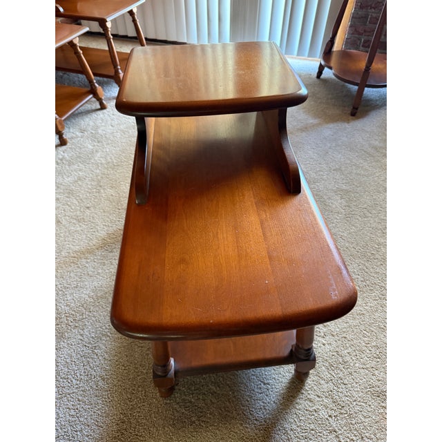 This is a Step End Table from Heywood-Wakefield made from solid maple in very good condition. Heywood-Wakefield stamped on...