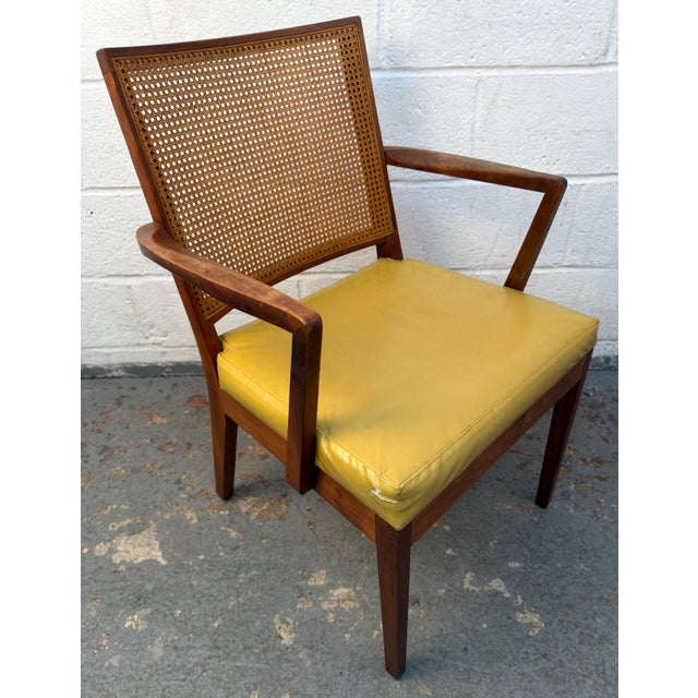 Set of Six Mid-Century Walnut and Cane Dining Chairs by Glenn of California For Sale - Image 11 of 18