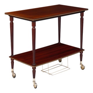 French Modernist Period Vintage Tea Cart For Sale