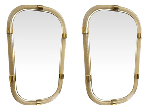 Italian Gold Leaf Murano Glass Wall Mirrors by Simoeng for Simoeng, Set of 2