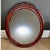 American Large Mid-Century Kindel Oxford, Mahogany, Oval Pier/Console Mirror For Sale - Image 3 of 9